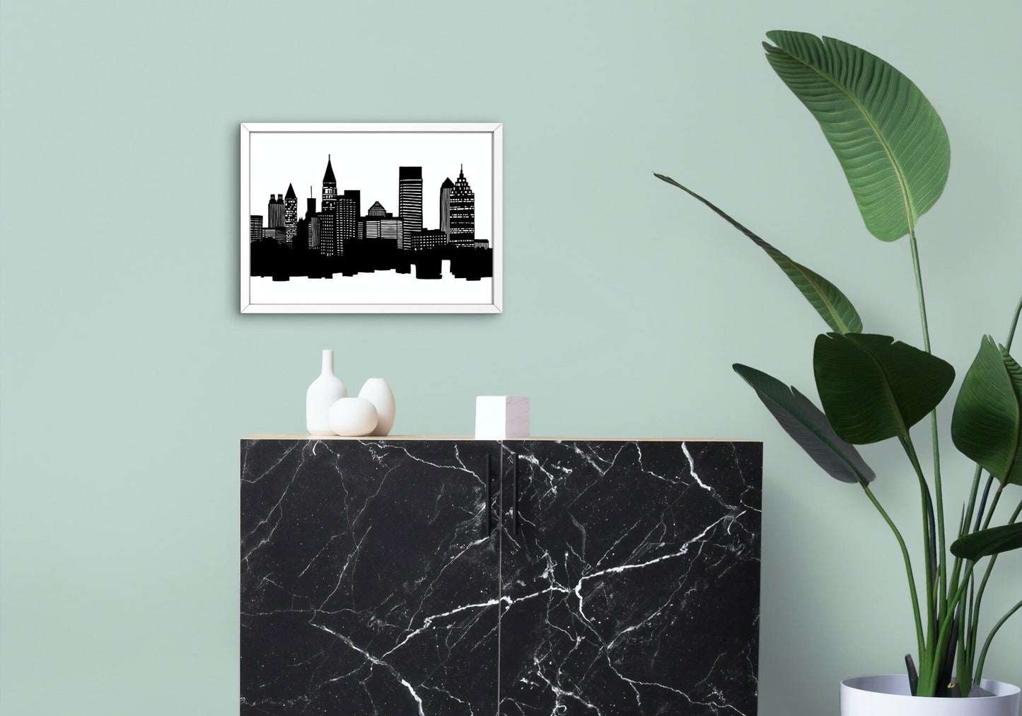 "City Skyline Silhouette" Print