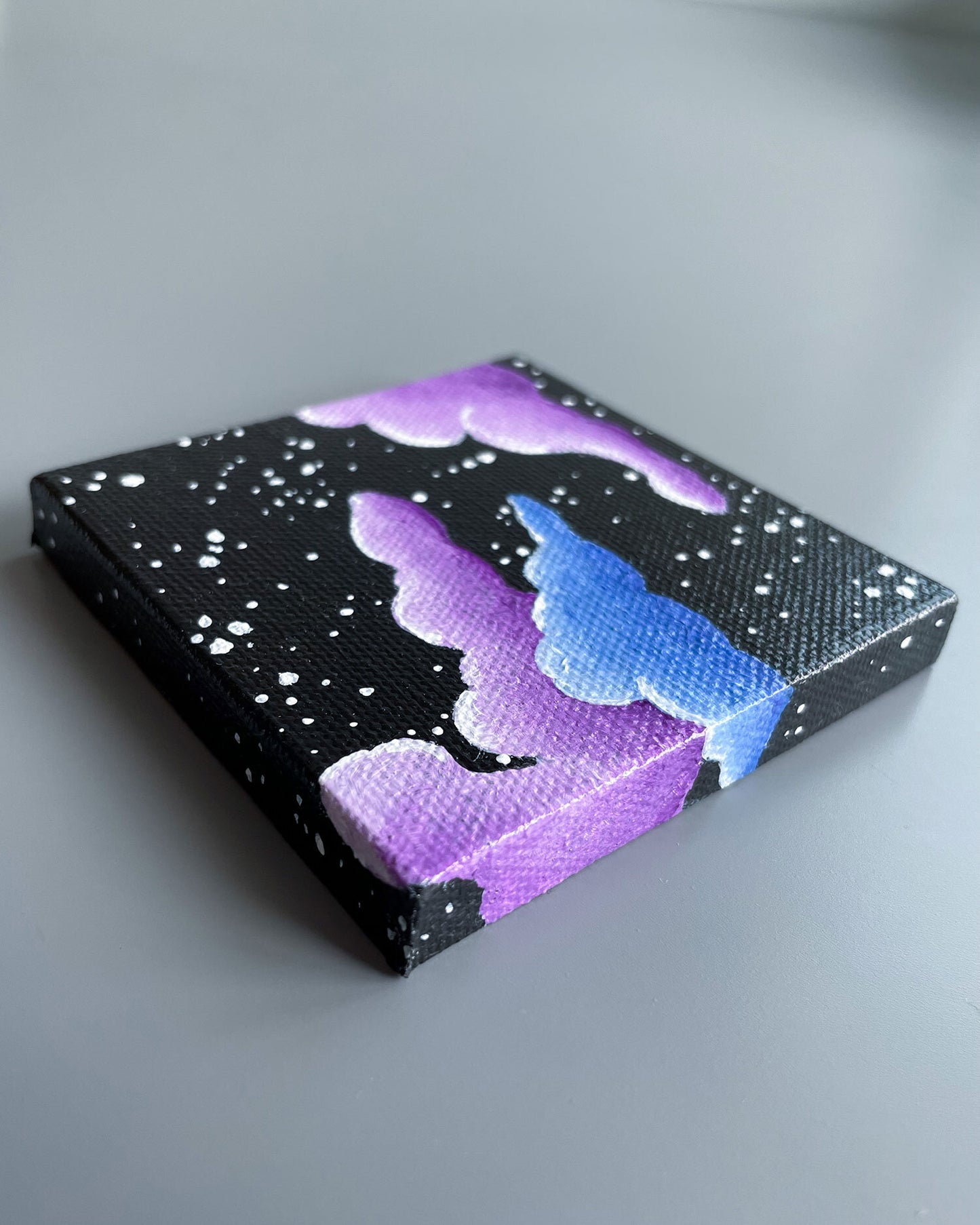 "Black Raspberry Dreams" Mini-Painting with Easel