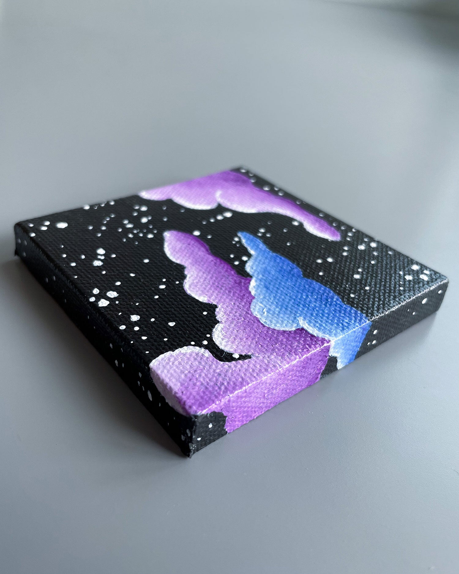 "Black Raspberry Dreams" Mini-Painting with Easel