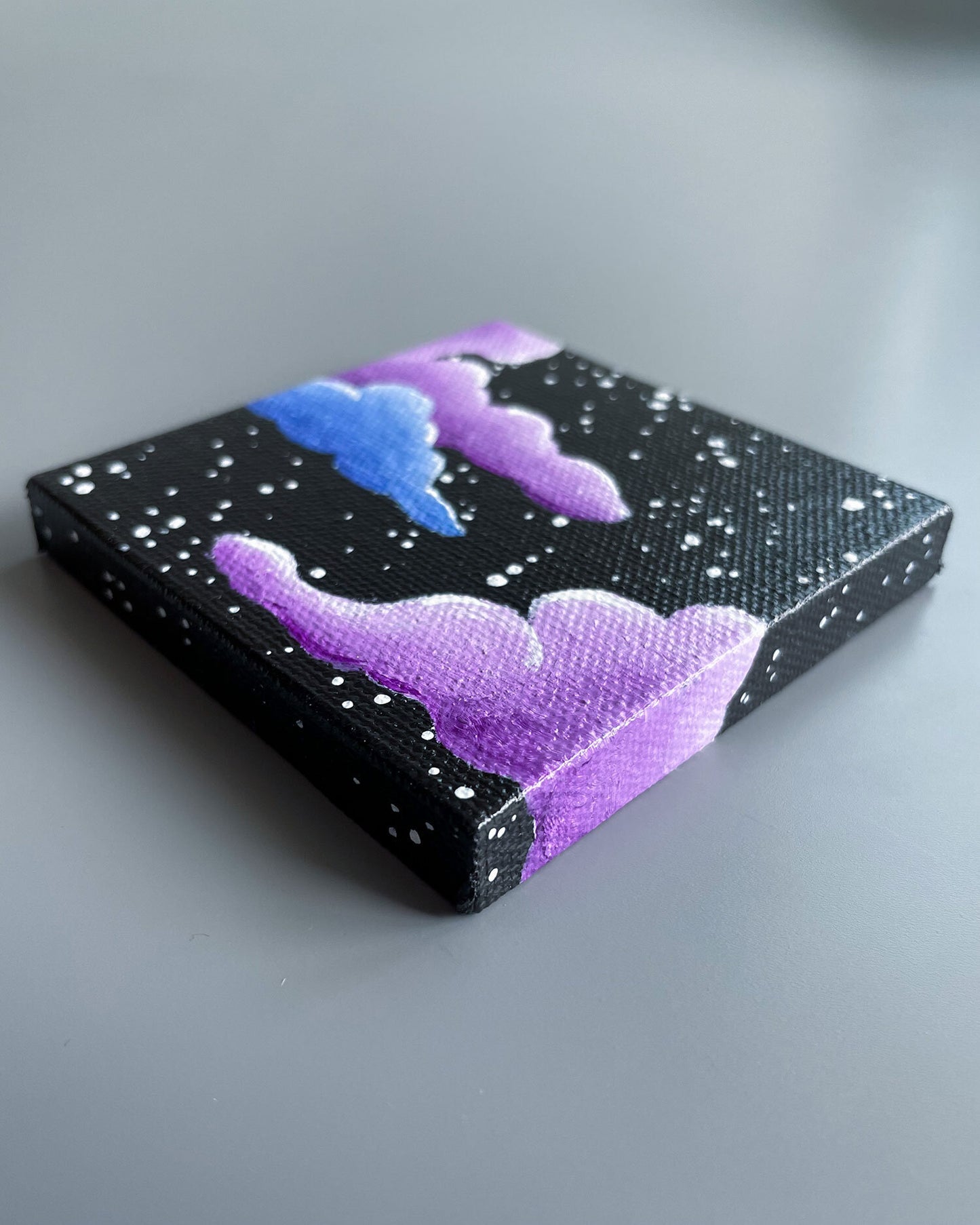 "Black Raspberry Dreams" Mini-Painting with Easel