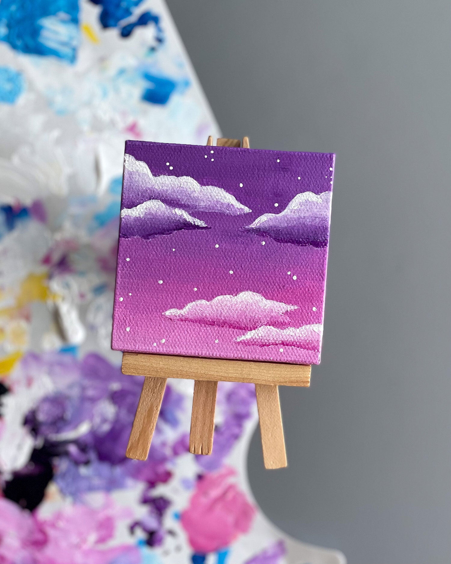 "Candy Dreams" Mini-Painting with Easel