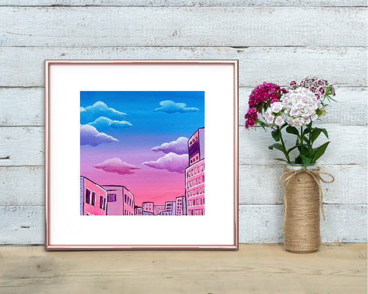"City Reflections" Mini-Print