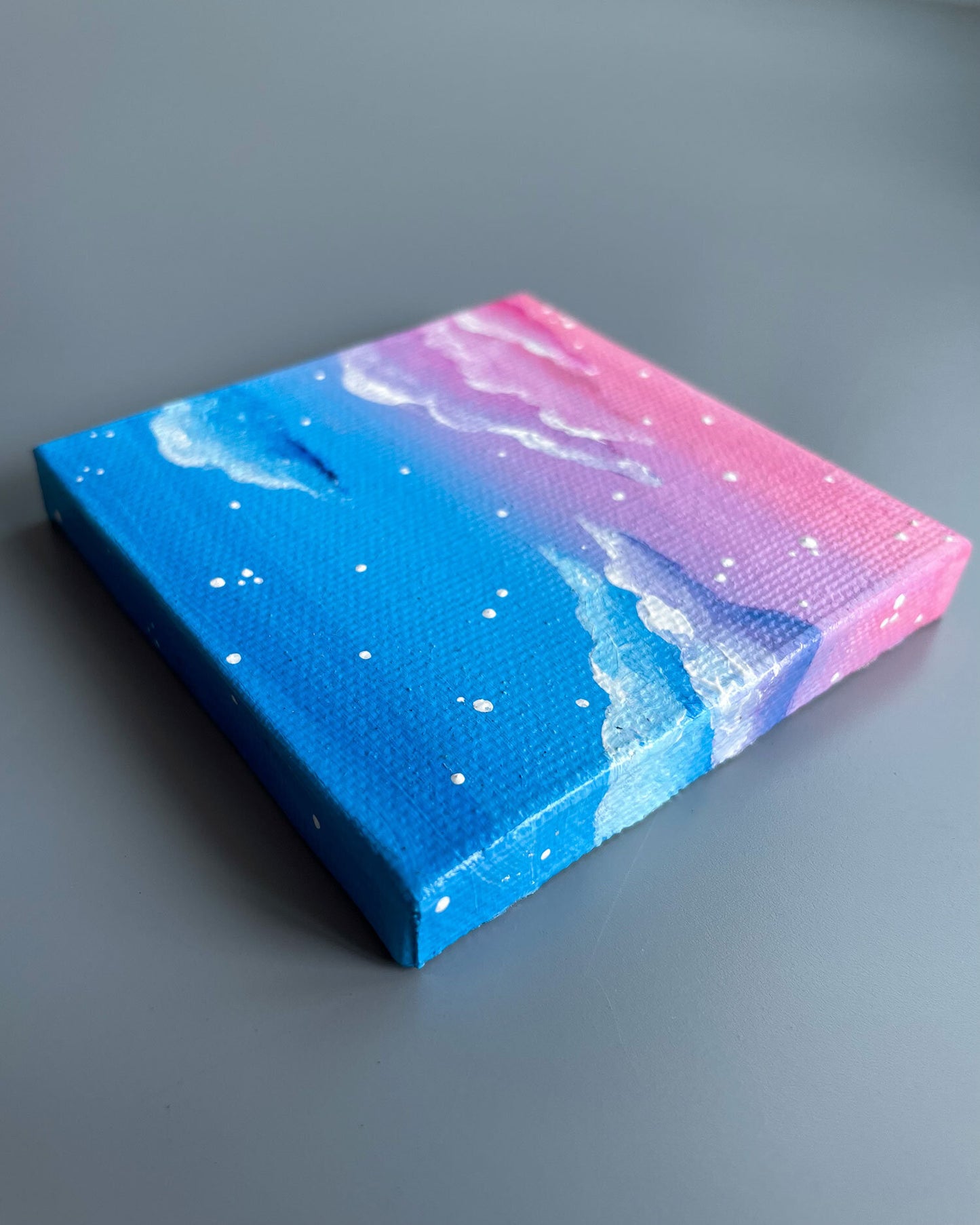 "Cotton Candy Dreams" Mini-Painting with Easel