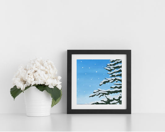"First Snow" Mini-Print