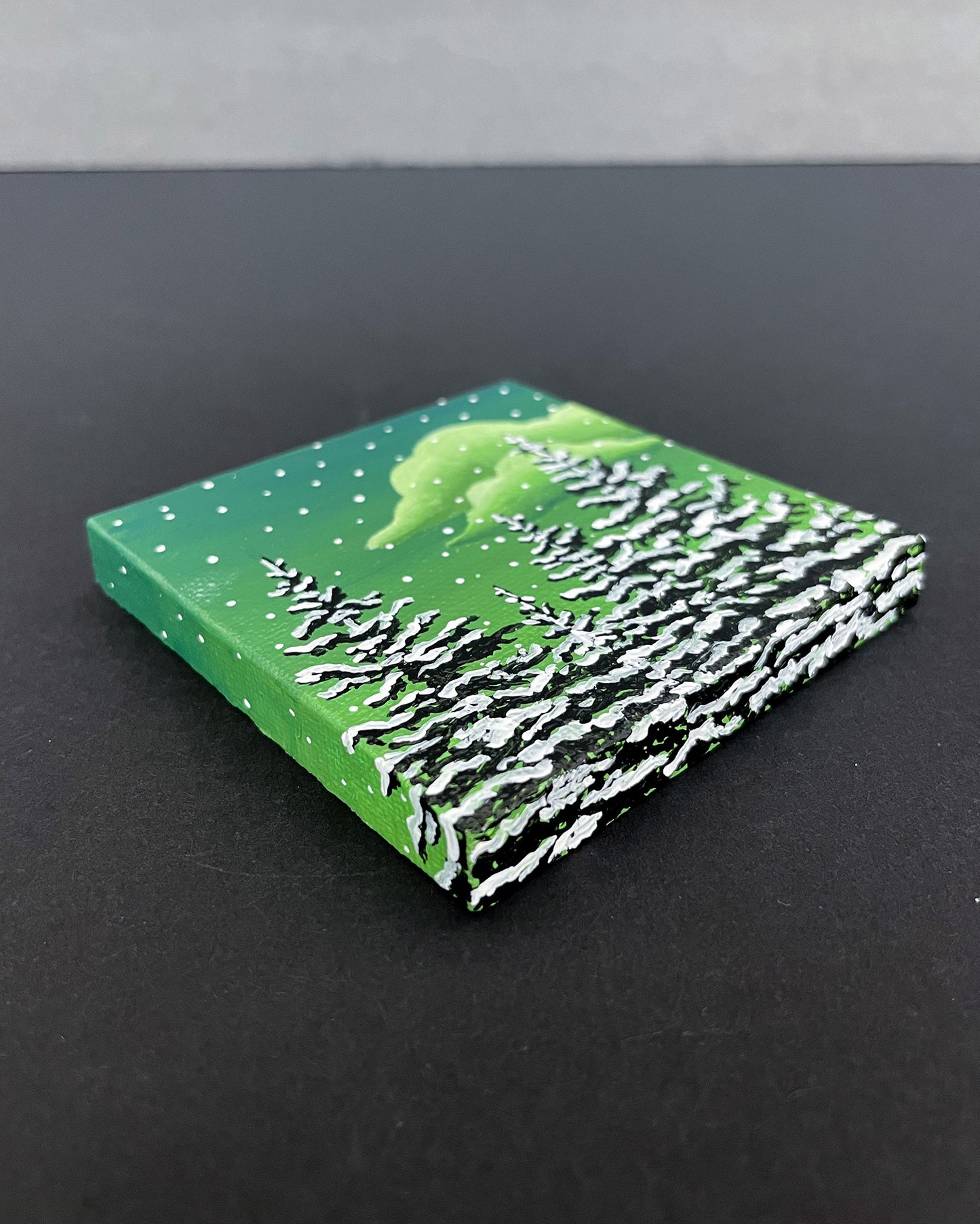"Frosty Wanderlust" Mini-Painting with Easel