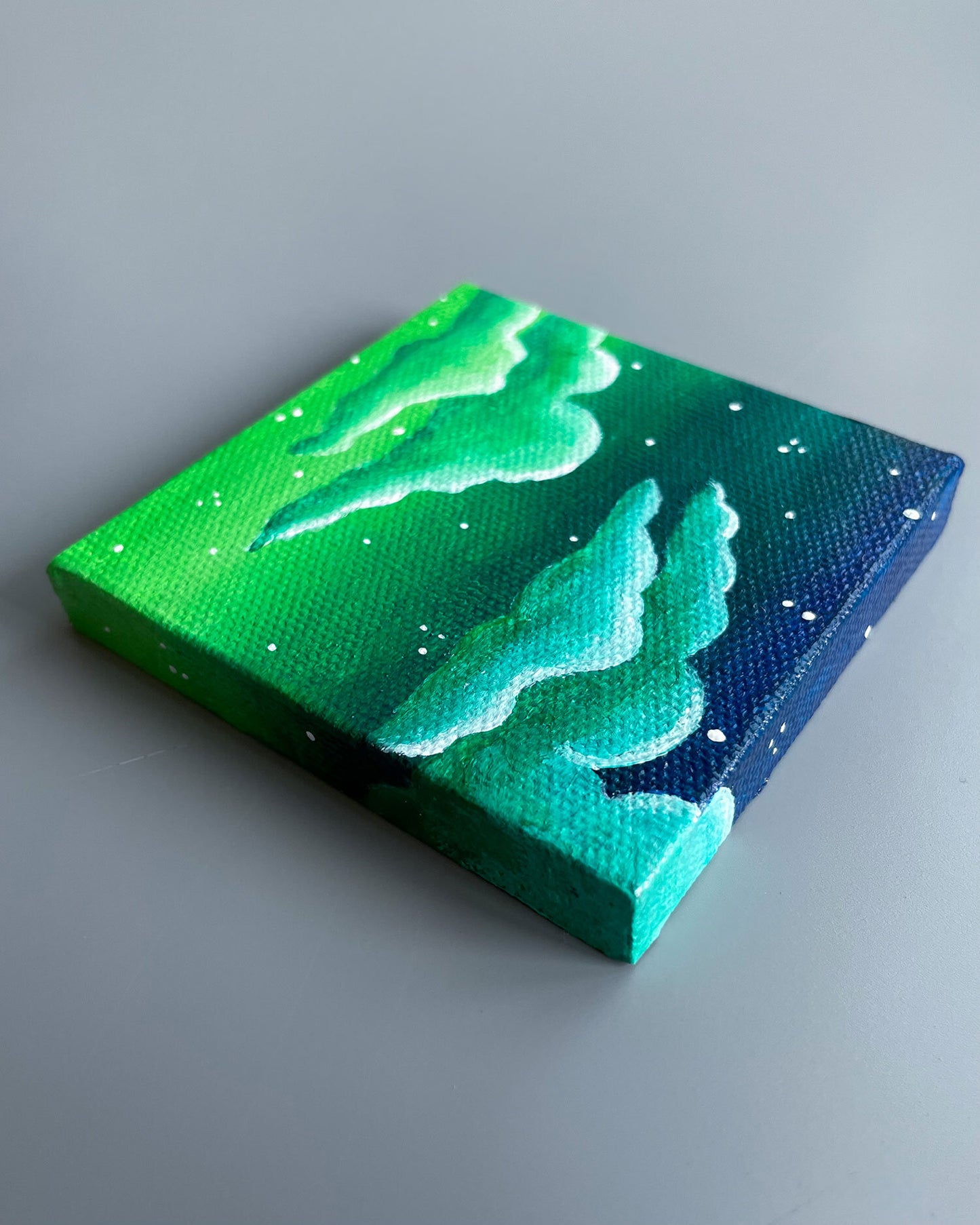 "Green Apple Dreams" Mini-Painting with Easel