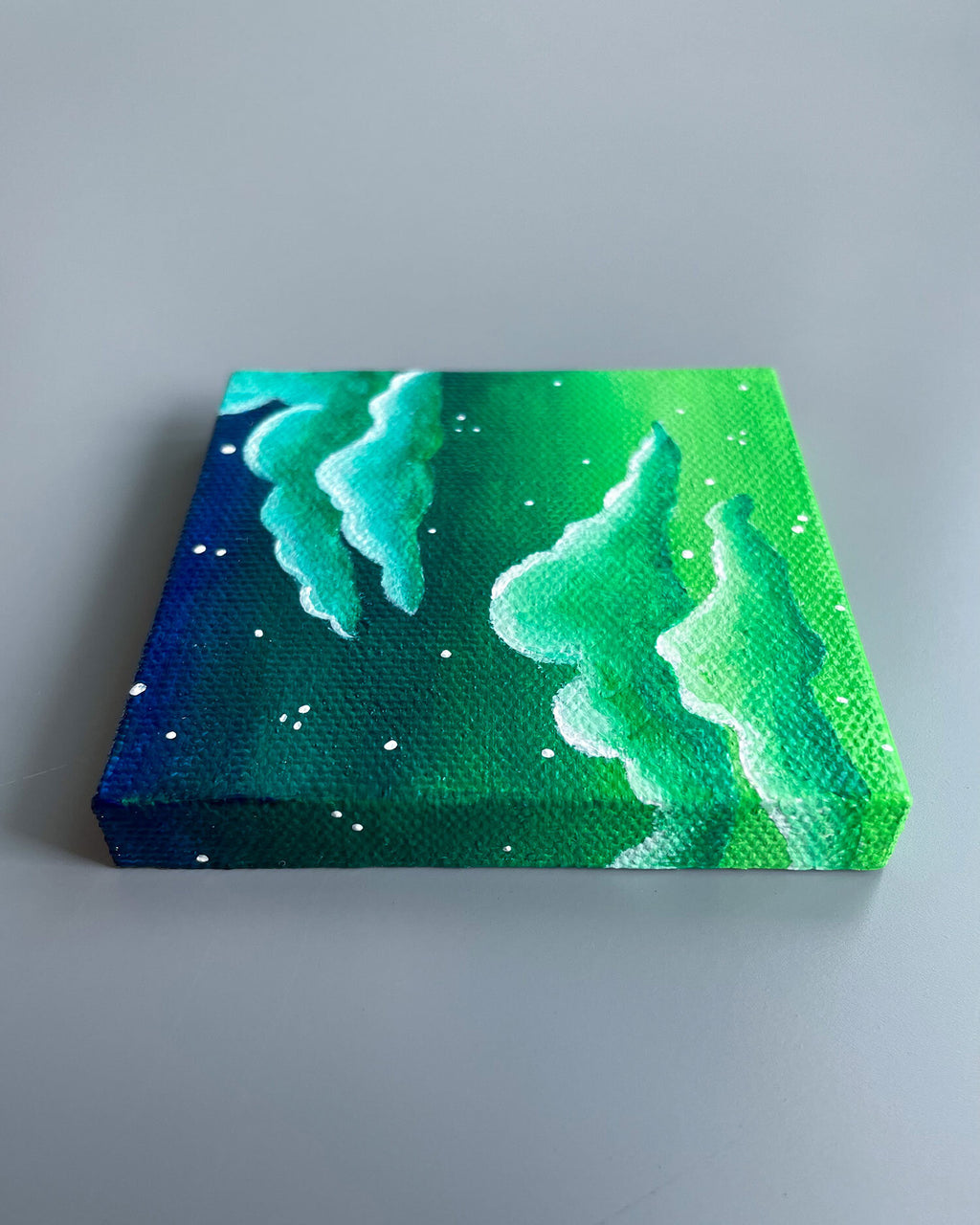 "Green Apple Dreams" Mini-Painting with Easel