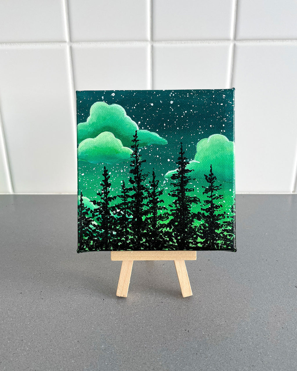 "Wanderlust" Mini-Painting with Easel