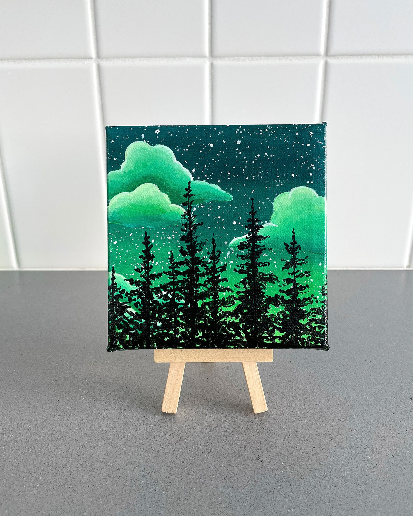 "Wanderlust" Mini-Painting with Easel