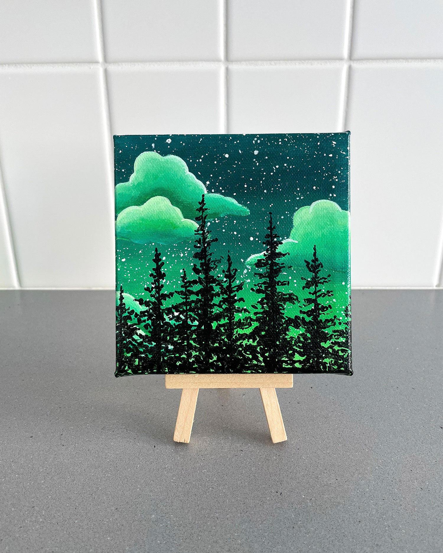 "Wanderlust" Mini-Painting with Easel