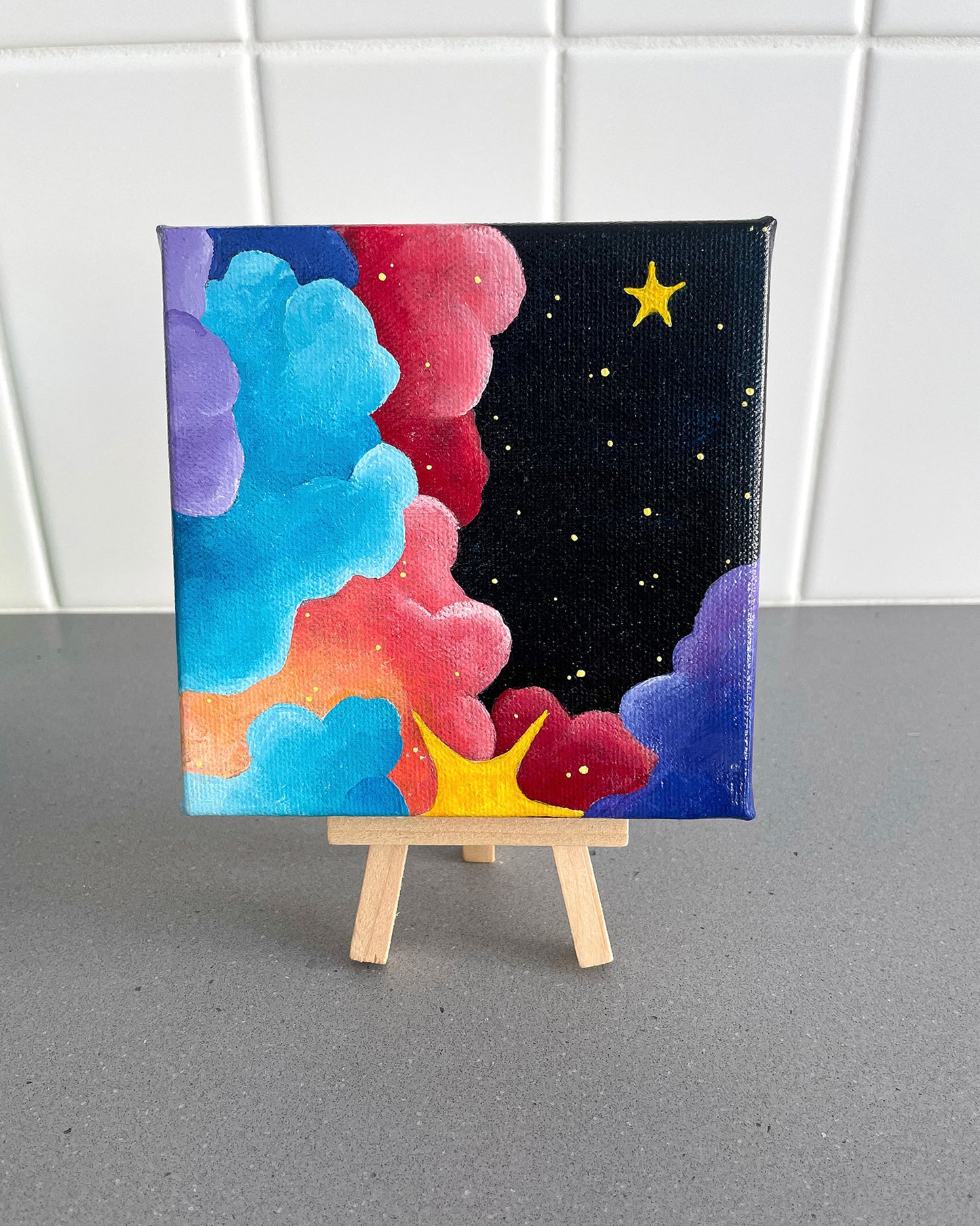"Silenzio Bruno" Mini-Painting with Easel
