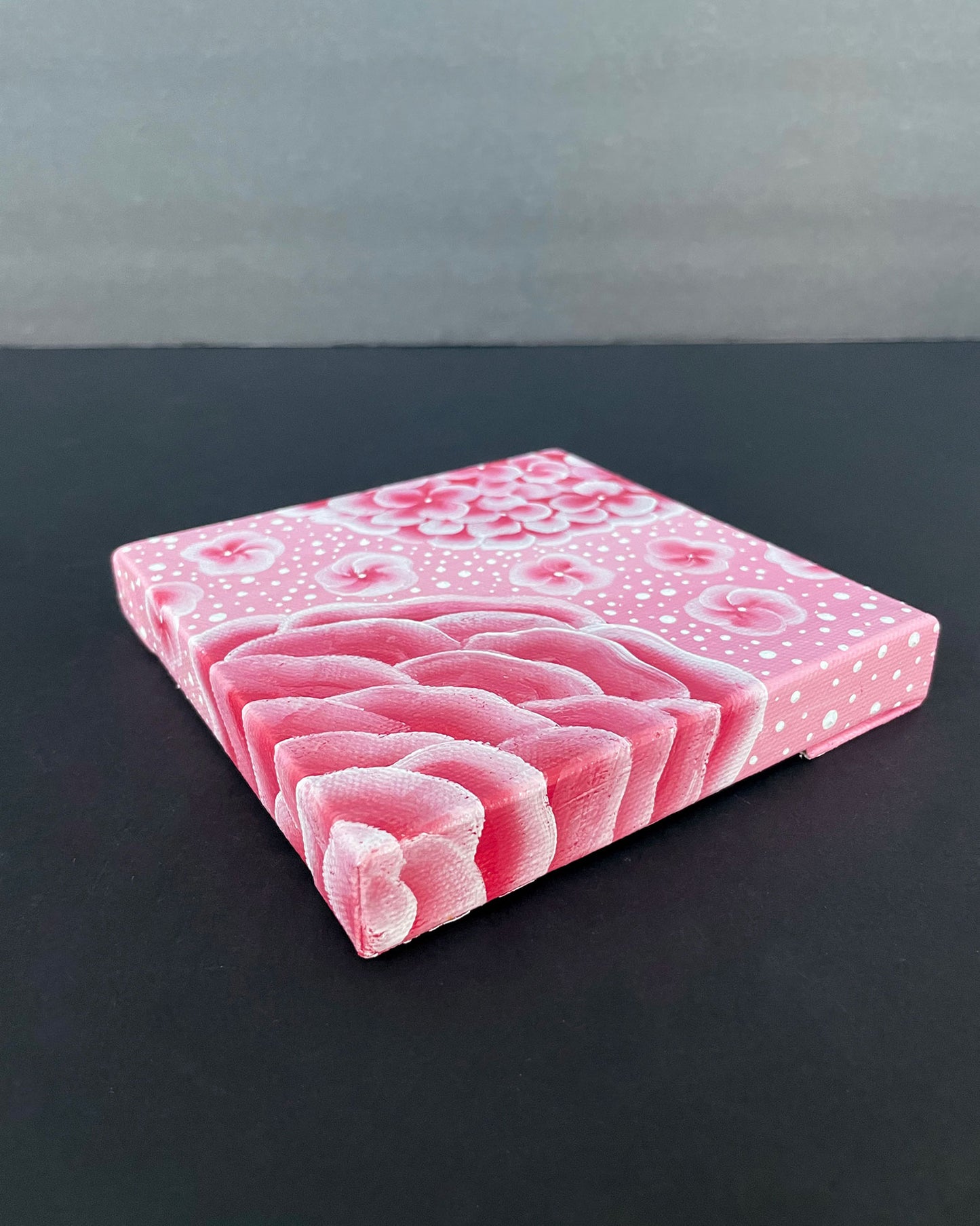"Gatsby Pink Garden" Mini-Painting with Easel