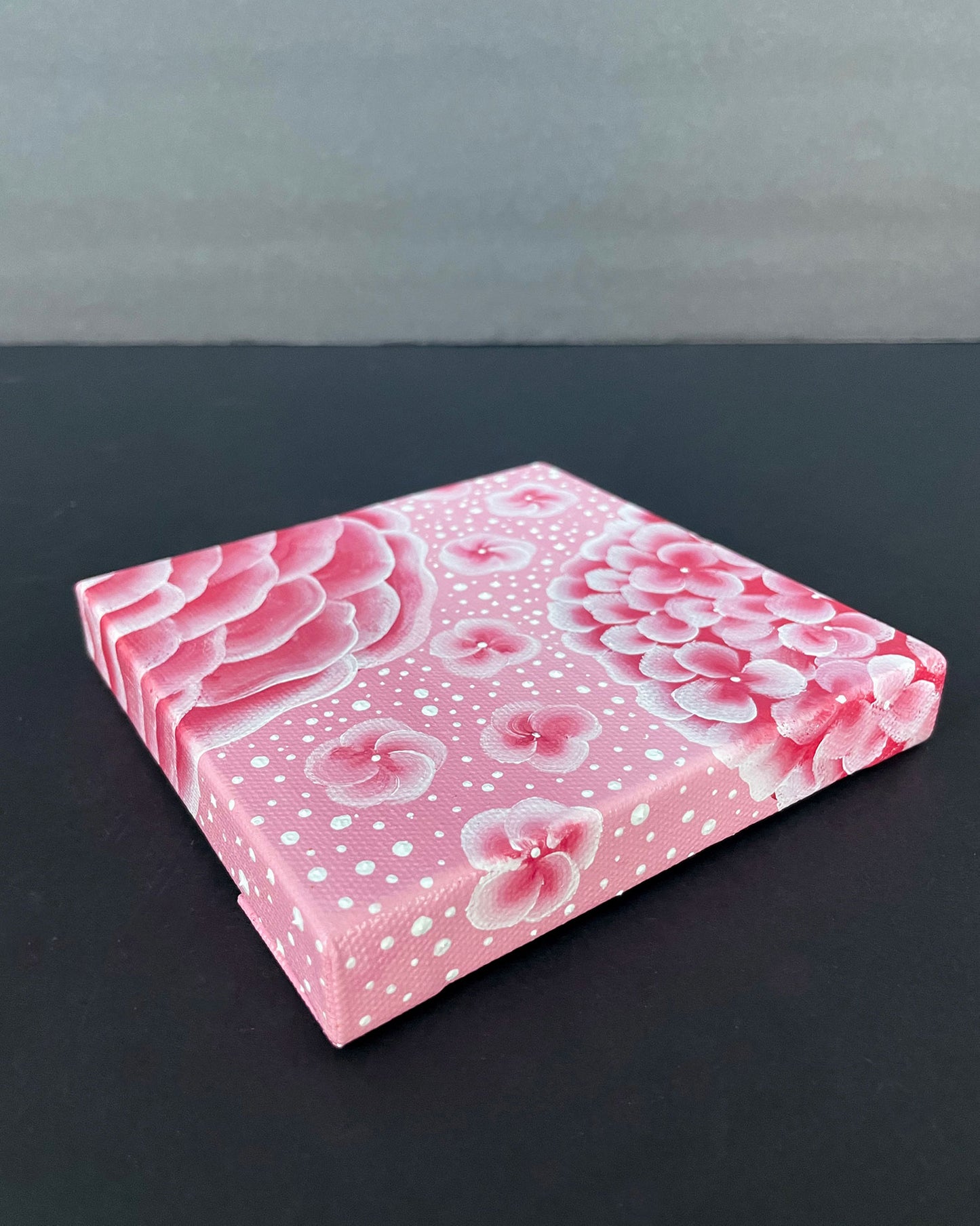 "Gatsby Pink Garden" Mini-Painting with Easel