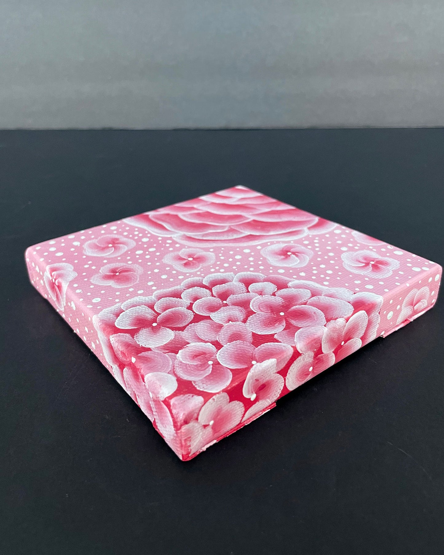 "Gatsby Pink Garden" Mini-Painting with Easel
