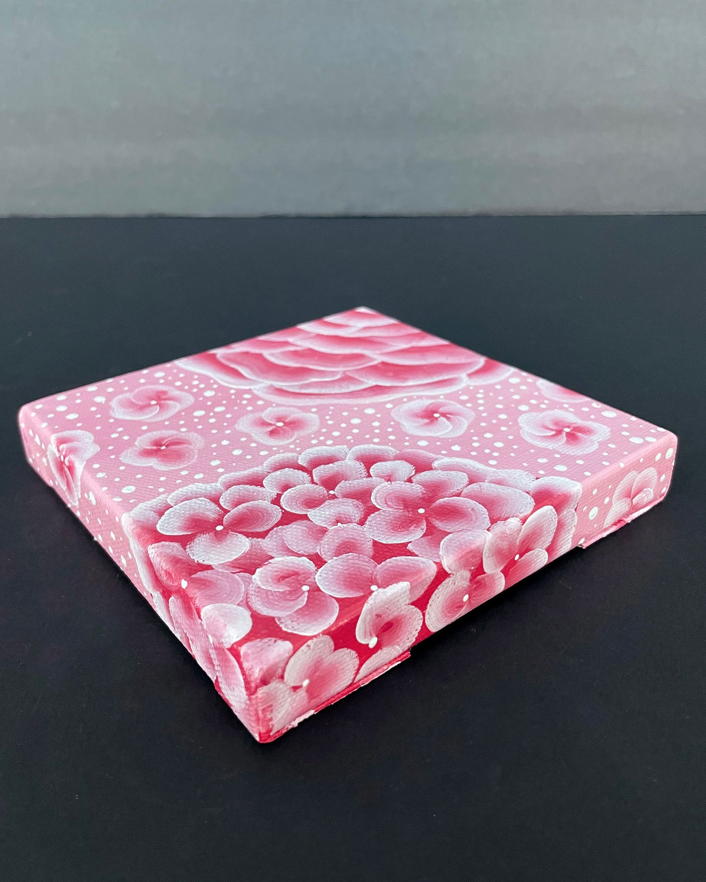 "Gatsby Pink Garden" Mini-Painting with Easel