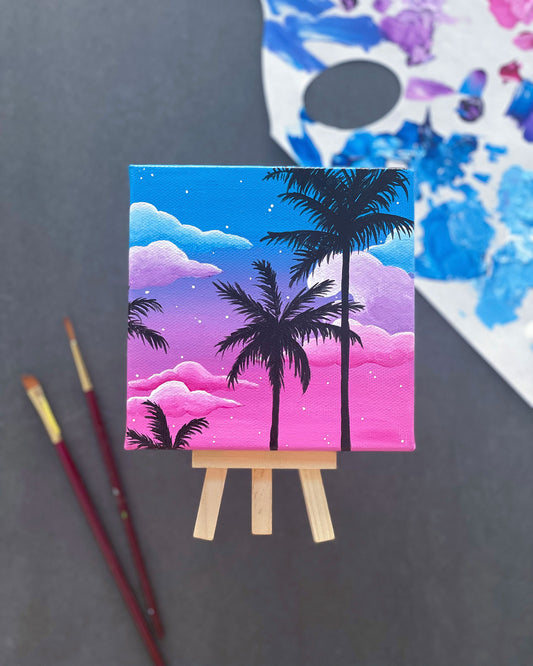 "Paradise Found" Mini-Painting with Easel