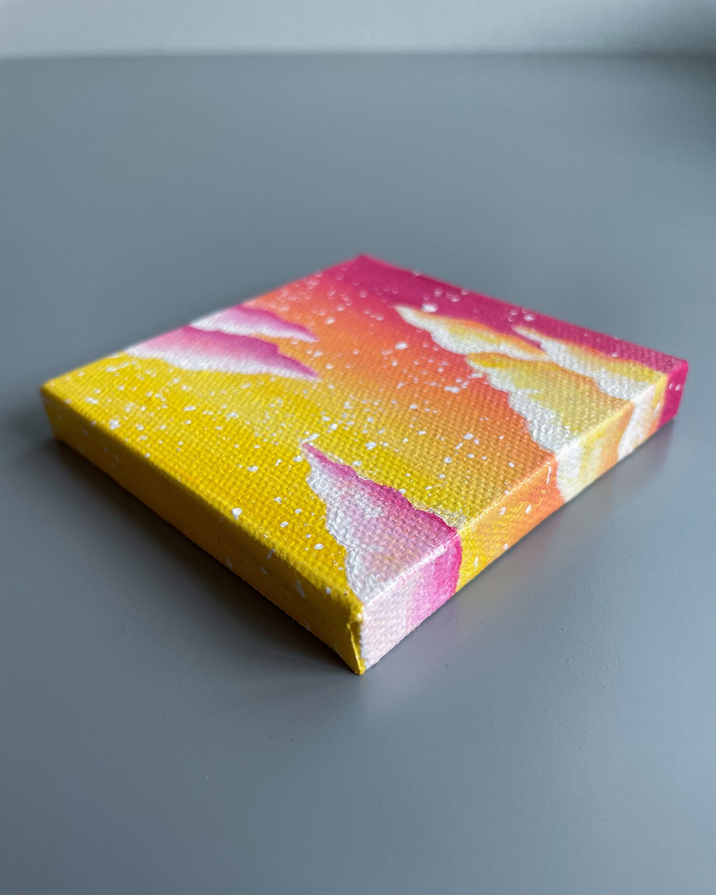 "Pink Lemonade Dreams" Mini-Painting with Easel