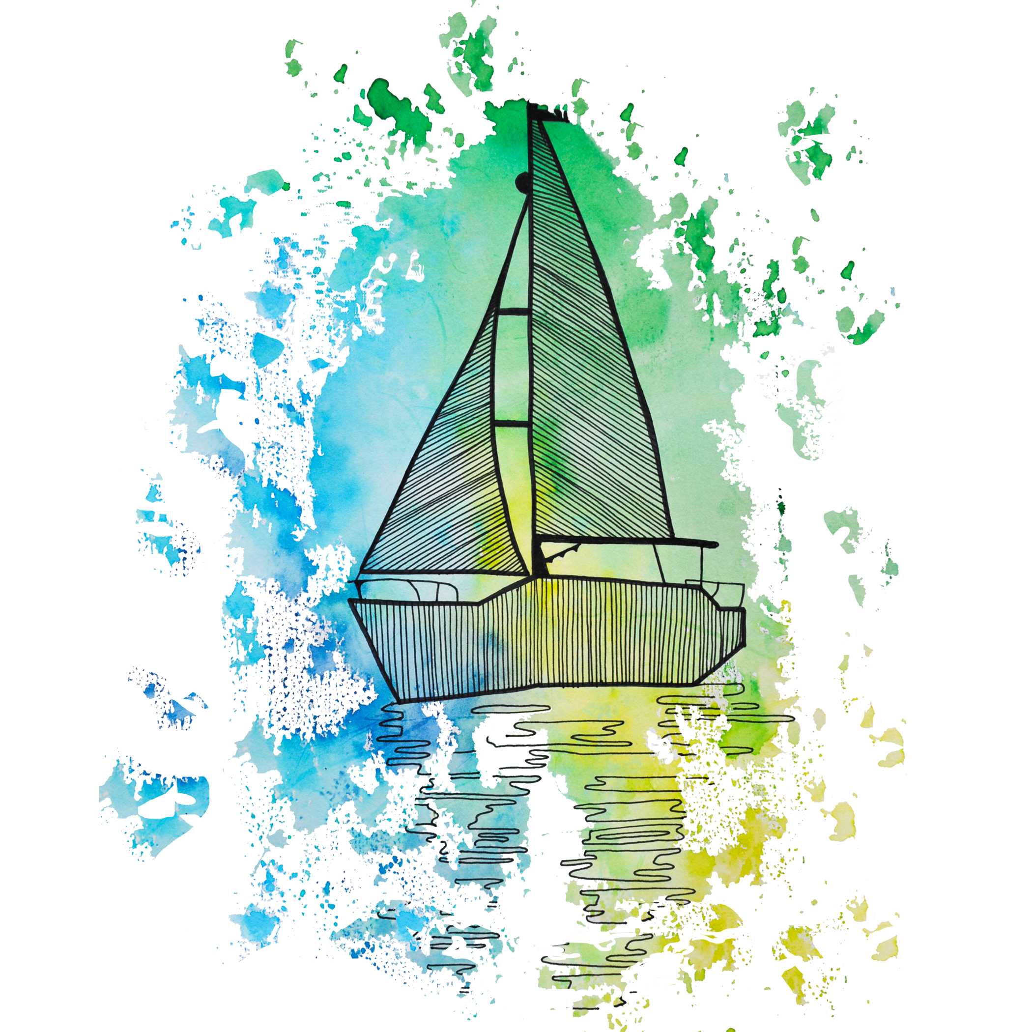 "Floating Away" Print
