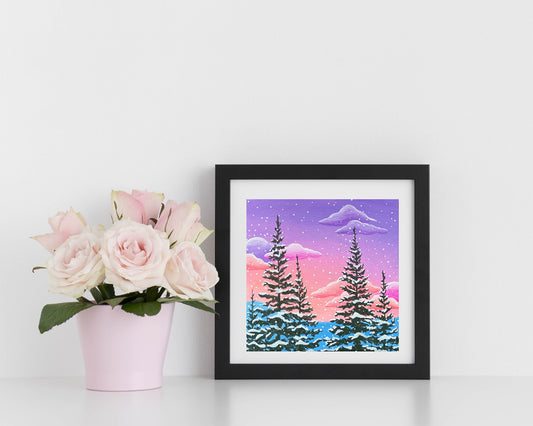 "Snowy Colorado Morning" Mini-Print