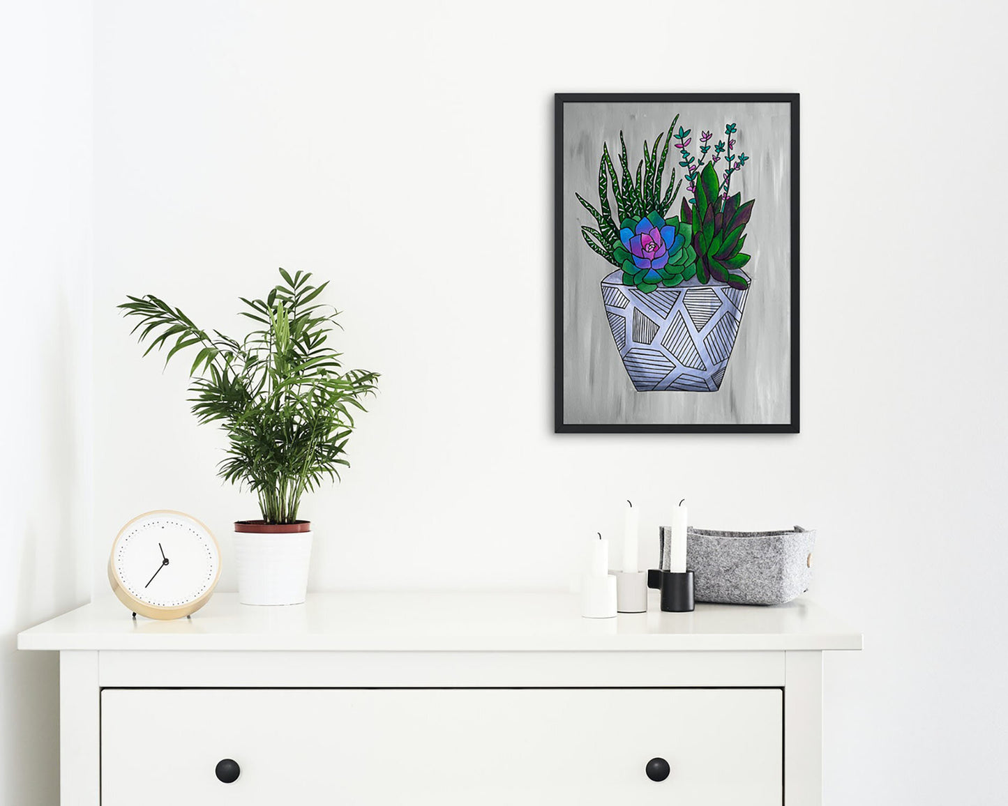 "Flourishing" (Gray) Print