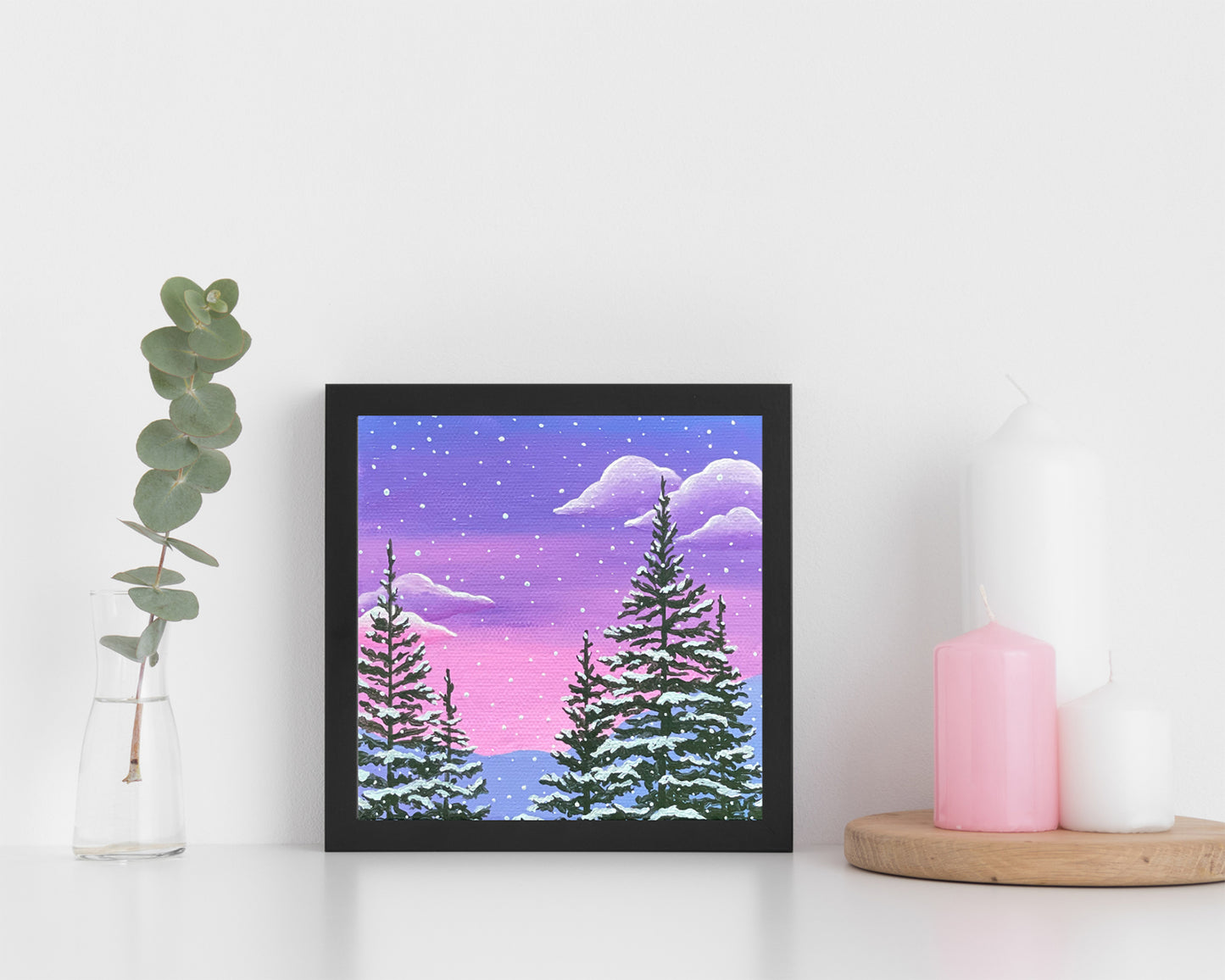"Twilight Snowfall" Mini-Print