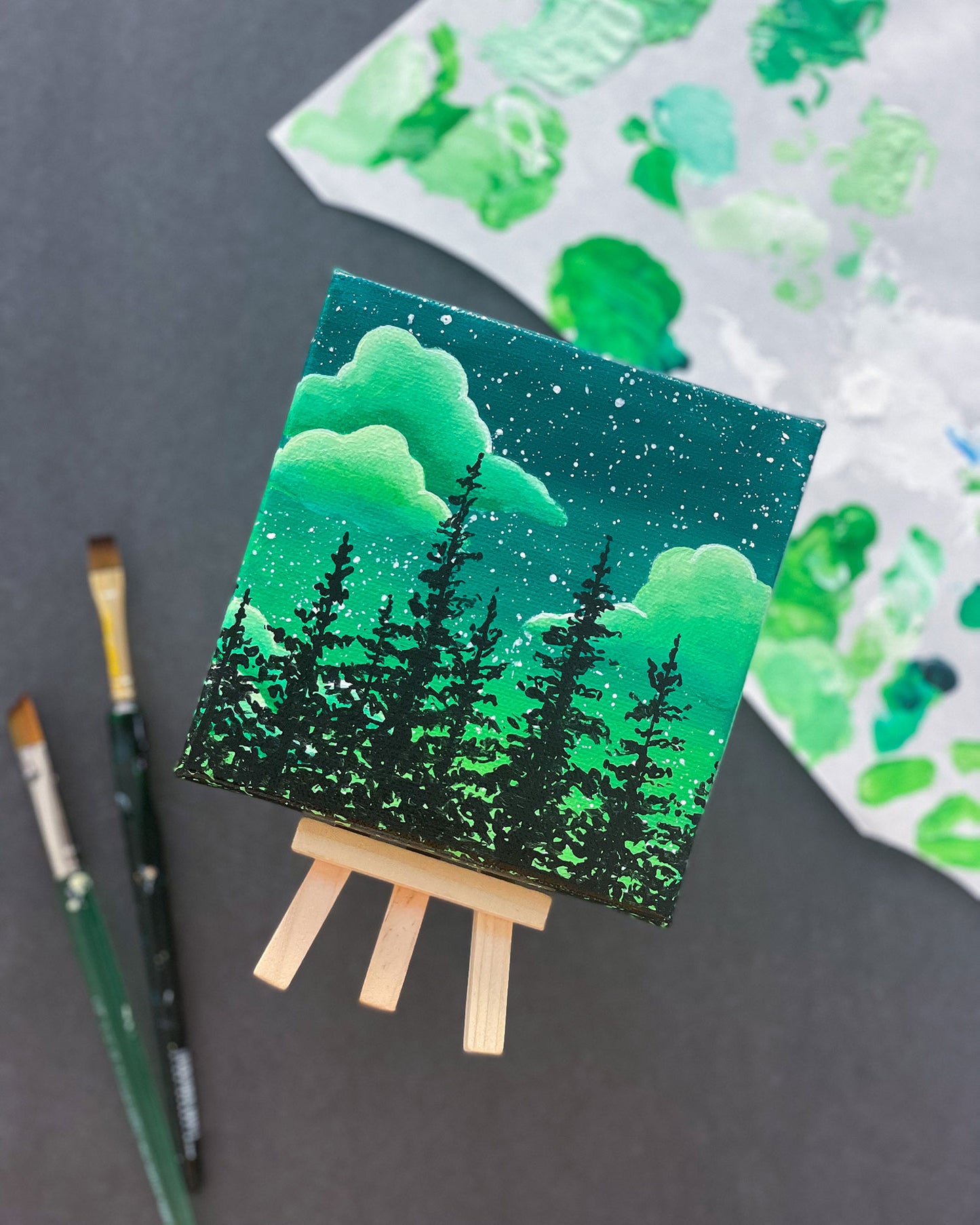 "Wanderlust" Mini-Painting with Easel