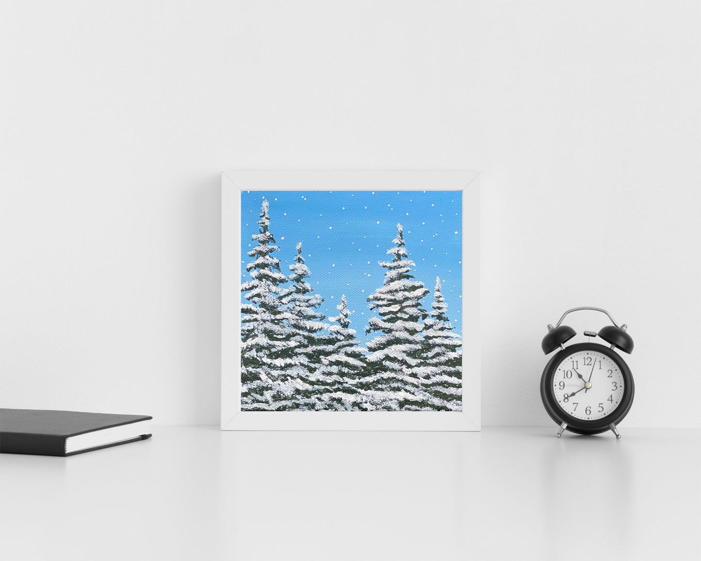 "Wintry Cabin Views" Mini-Print