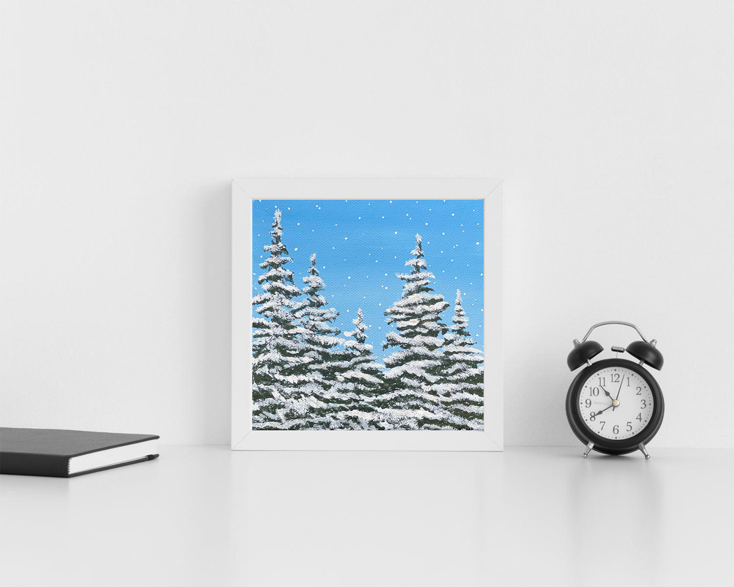 "Wintry Cabin Views" Mini-Print